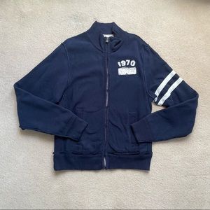 Ditch Plains Outfitters Navy Blue Zip-Up Sweatshirt - Men’s Sz M